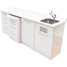 Clinical Furniture Set with 4 Modular Units for Dental Clinics and Labs