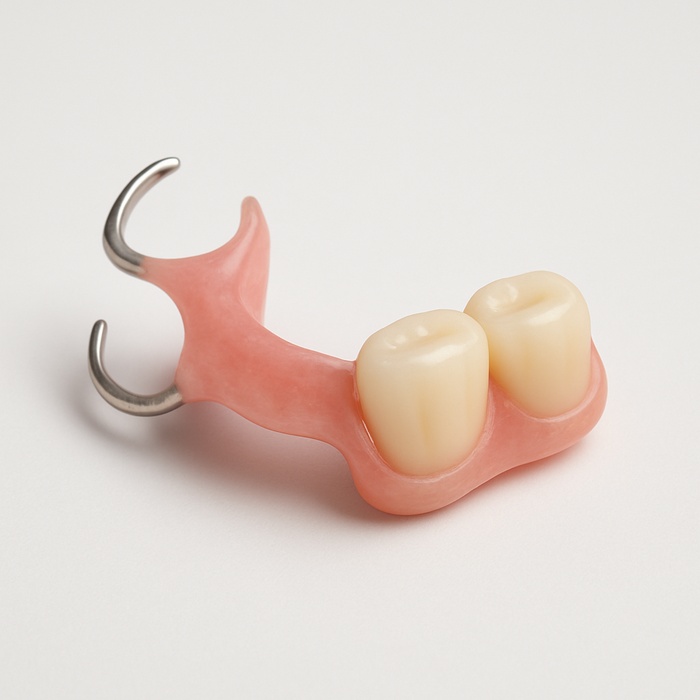 Partial Acrylic set up try in 1-3 teeth