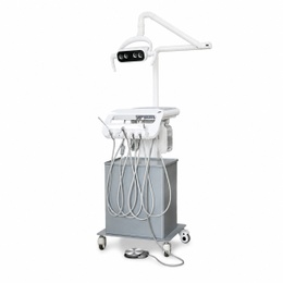 Dental mobile cart with air compressor and LED Light