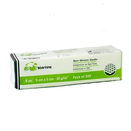 Non-Sterile Gauze Pads 30g/m² 5 x 5 cm, 200 Pieces