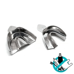 Metal Rim Lock Top and Bottom Buckets for Dental Impressions