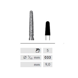 Rounded Conical Diamond Bur 856 for High-Speed Handpieces