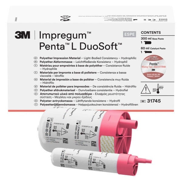 IMPREGUM PENTA L DUOSOFT QUICK REP Polyether Impression Material 300ml + 2x60ml Catalysts