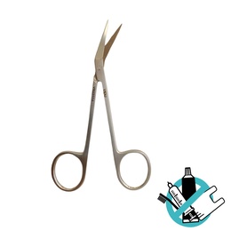Curved Suture Scissors for Precise Dental Surgery