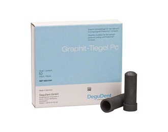 Graphite Crucible Set - 10 Pieces for Dental Laboratory Use