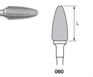 H251EF.104 PM Flame Tungsten Laboratory Burs - Pack of 5