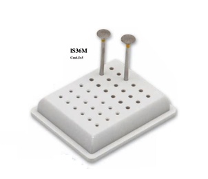 Plastic Dental Bur Holder with Lid for 36-48 Burs