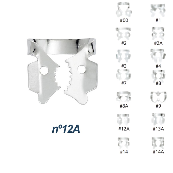 Hygenic Clamps with Wings for Premolar Teeth