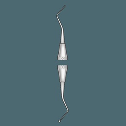 Double Egg Burnishing Tool for Amalgams and Cements