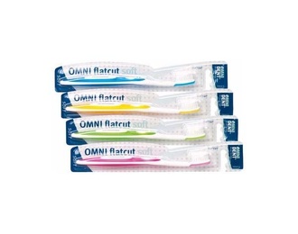 Omni Flatcut Soft Toothbrush for Sensitive Dental Care