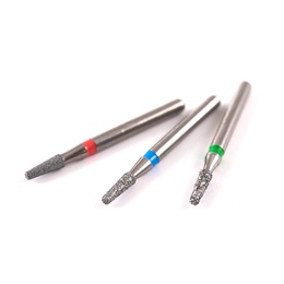 845 FG Flat Conical Diamond Bur Set – 5 Pieces for High-Speed Handpieces
