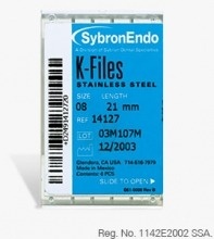 Set of 6 Endodontic K Files for Precise Root Canal Treatment