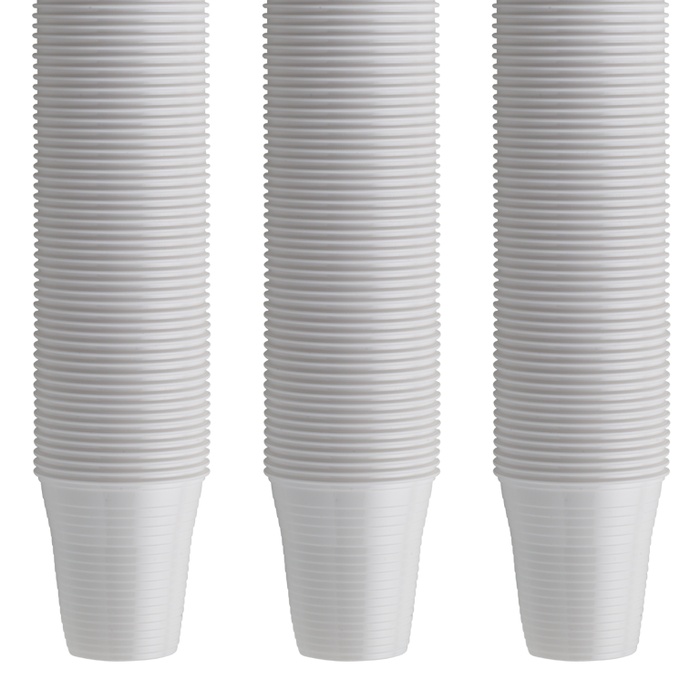 166 cc White Disposable Plastic Cups for Dental Use