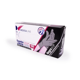 Black Nitrile Gloves – 100 Units, Latex-Free for Dental Use