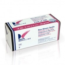 Non-Sterile 100% Cotton Gauzes 40g/m² 5x5 cm, Pack of 100