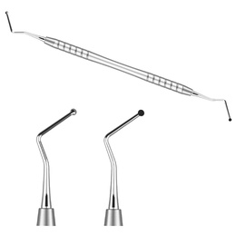 Dentina Dental Excavator with Double Cutting Edge for Precise Caries Removal