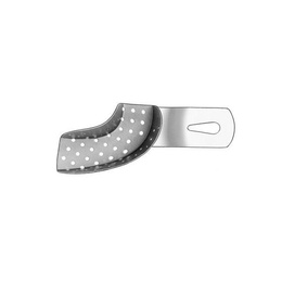 402C 1/2 R / 3 Perforated Metallic Tray for Partial Dental Impressions