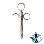Three Ring Syringe with Open Ring for Anesthesia