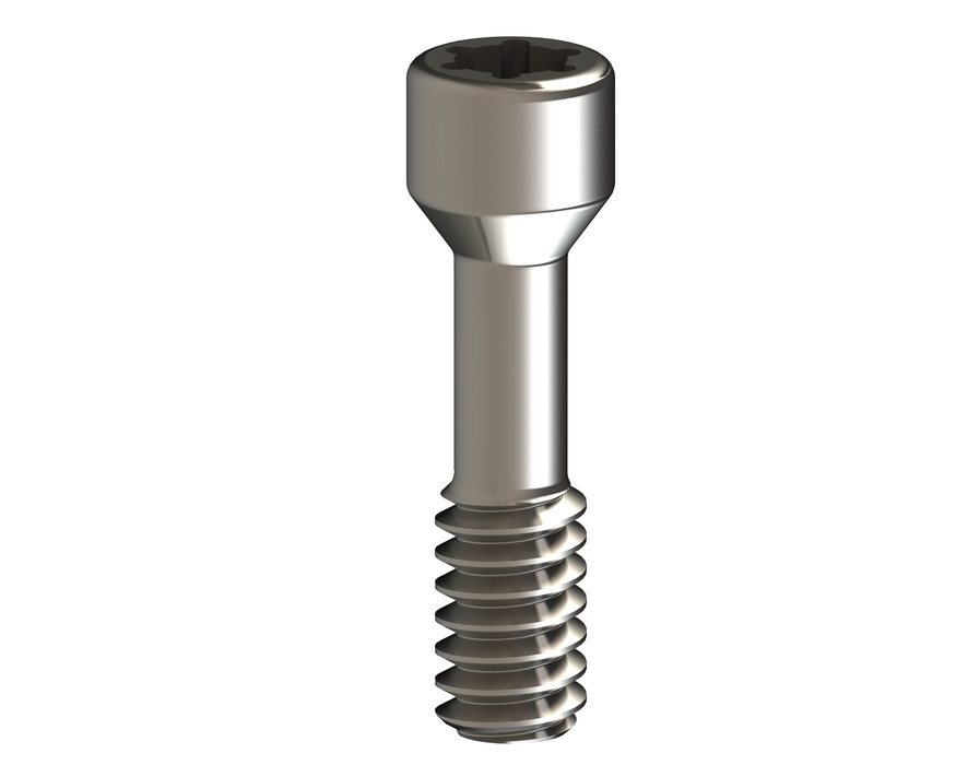 Direct prosthesis screw to implant internal connection