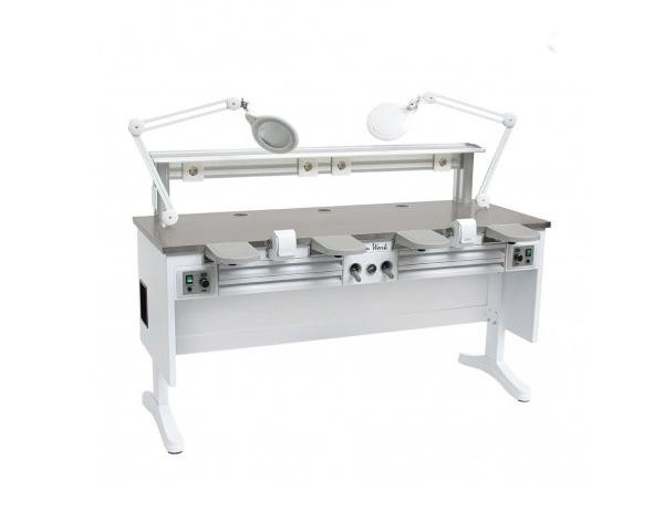 Max Work Twin Double Laboratory Job Base with Stool