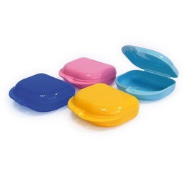 Assorted Coloured Orthodontic Storage Boxes - Set of 12