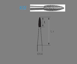 8832.204 Diamond Football CA Burs – Pack of 5