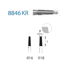 8846KR-314 Nº018 Flat Conical Diamond Bur Set - 5 Pieces