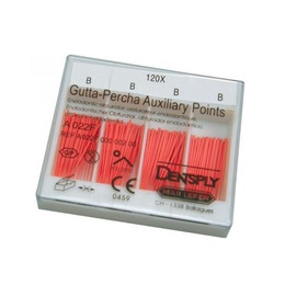 Auxiliary Gutta-Percha Tips for Lateral Condensation – 120 Units
