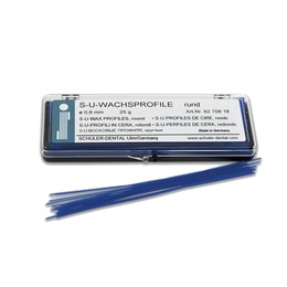 Blue Prosthesis Wax Profile for Precise Dental Modeling