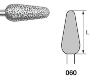 894.104. Diamond Round Conical PM Burs