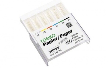 White Endodontic Paper Points for Root Canal Procedures