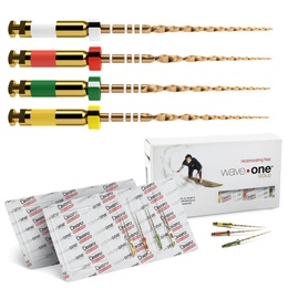 WaveOne Gold NiTi Endodontic Files 31mm for Precision Root Canal Shaping