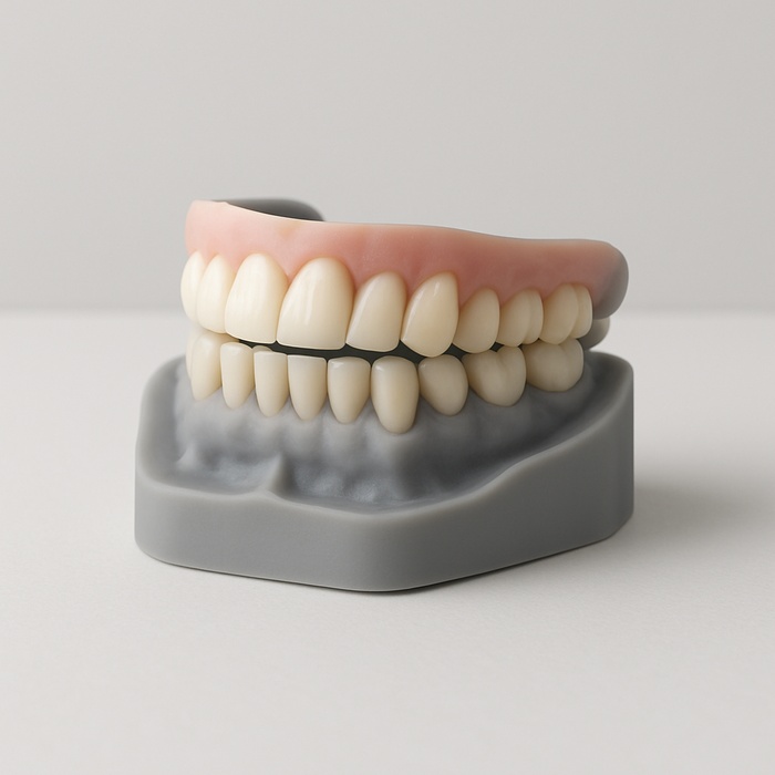 Designing denture U/L