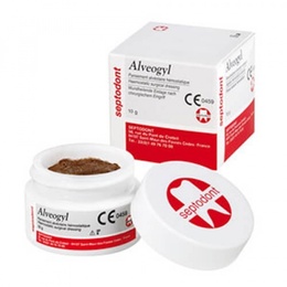 Alveogyl Haemostatic Alveolar Dressing 10 g Jar for Post-Extraction Care