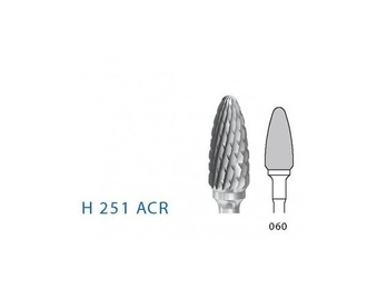 Bur H251.104.060 Precision Laboratory Carbide Bur