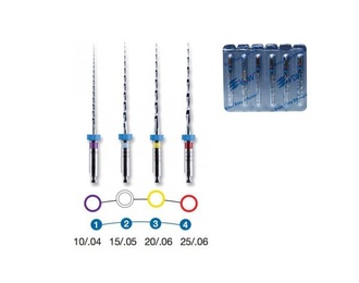Mtwo NiTi Sterile Rotary Files Set of 6 for Root Canal Treatment