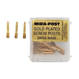 Mira-Post Gold Plated Intraradicular Bolts – Pack of 12