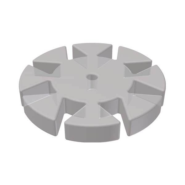 Dispenser with Translucent Safety Memo Discs Featuring 8 Petals