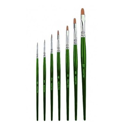 Toray Gold Plastic Brush with Flat Tip for Dental Restoration