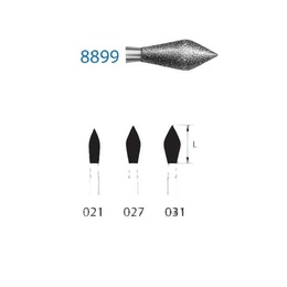 8899.314 Flame Diamond FG Burs Set of 5 for Precision Dental Work