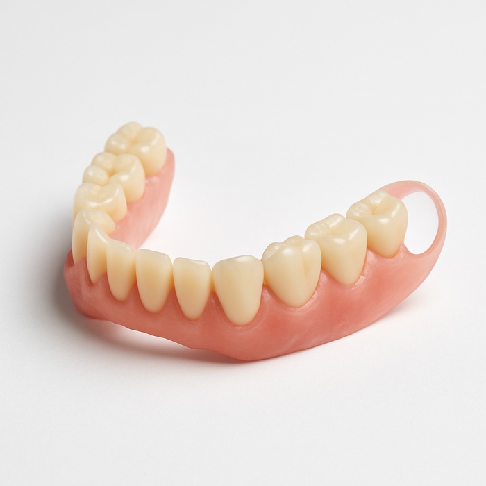 Partial Acrylic set up try in 8-10 teeth