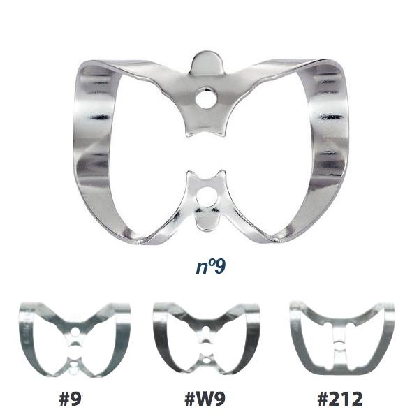 Hygenic Clamps with Wings for Premolar Teeth