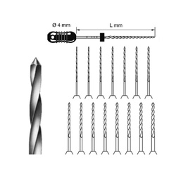 Stainless Steel Manual Endodontic Reamer Set - 6 Pieces