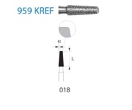 Flat Conical Burrs 959KR.314 FG (5 pcs.)