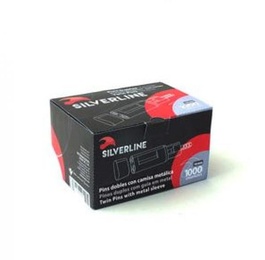 Double Pins with Metal Shirt 16mm for Dental Posts - 1000 Units