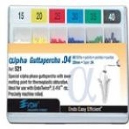 Alpha Gutta-Percha Points 28 mm – Pack of 60