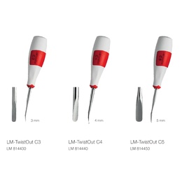 Twistout Sheet Curve Dental Elevator for Precise Tooth Extraction