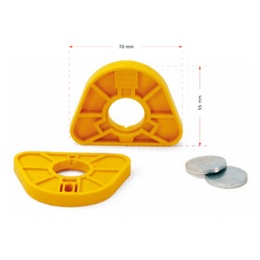 MPS Yellow Mounting Plates for Dental Articulators – Pack of 100