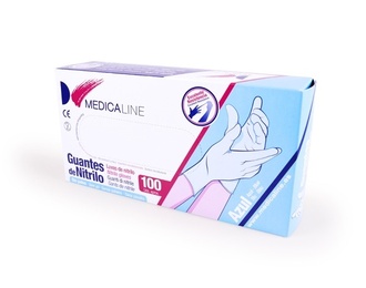 Blue Nitrile Gloves – 100 Pieces, Powder-Free, Latex-Free