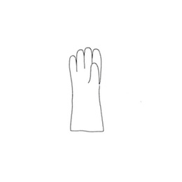 Durable Sandblasting Glove for Dental Labs and Clinics - Single Piece